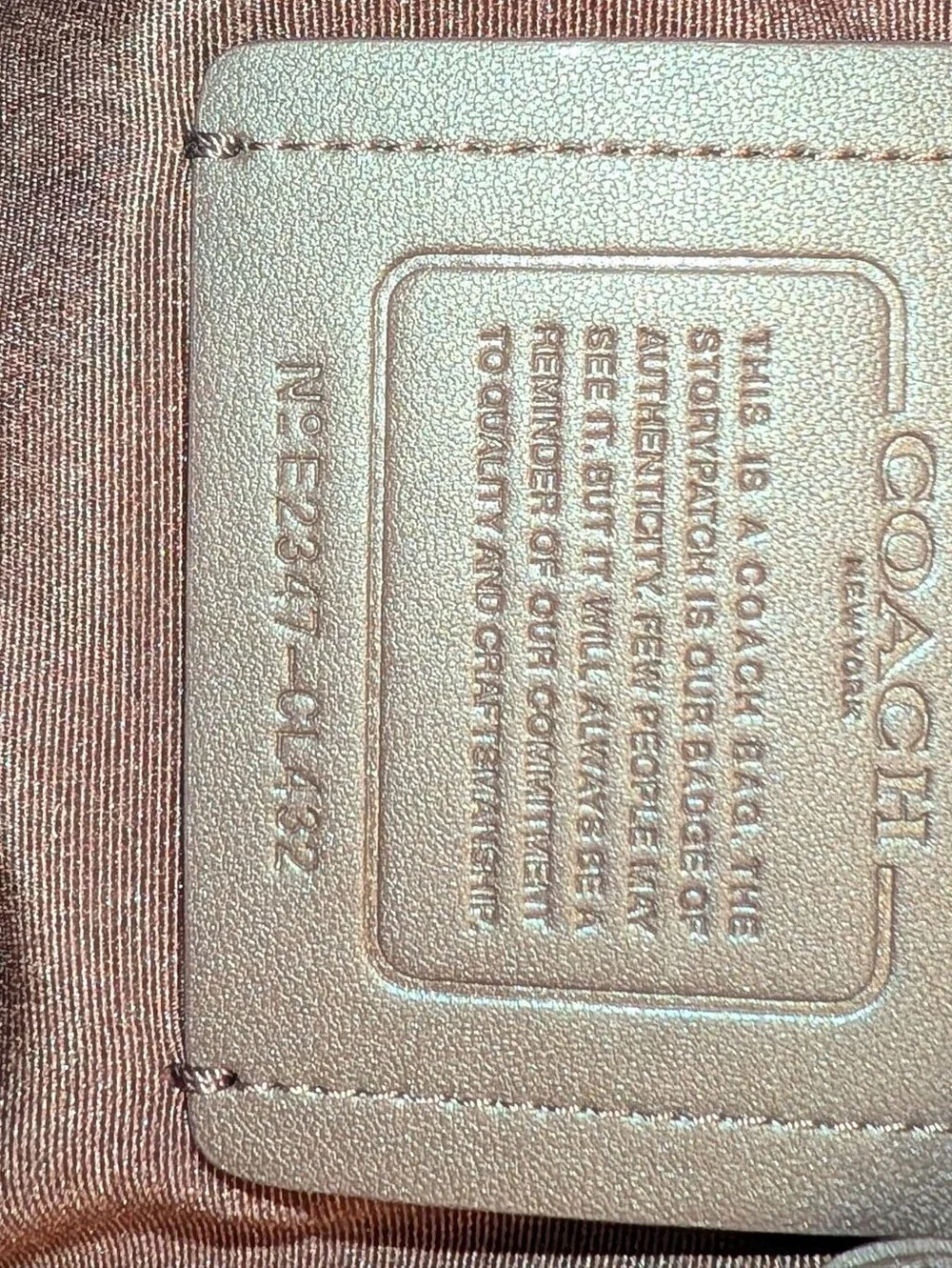COACH LEATHER AND SIGNATURE COATED CANVAS TRACK PACK Purple Brown CL432 EUC
